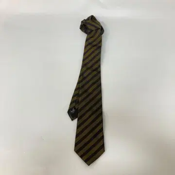 dunhill 던힐 넥타이 블랙 골드 영국 [ k1150 ]