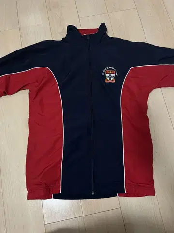 네이비/레드 풀 지퍼 자켓 90s