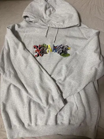 XLARGE 그레이 후드티 XL