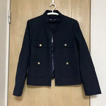 자라 하이넥 텍스처 블레이저