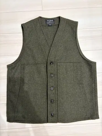 FILSON 울 베스트 L 올리브 그린