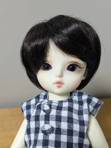 가발 유아 SD 사이즈 블랙 헤어 밥