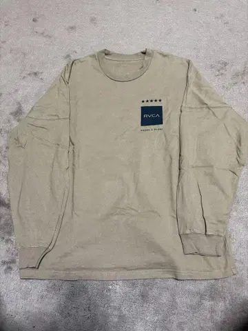 무라사키 스포츠 공식 RVCA 롱 T 베이지 M 사이즈