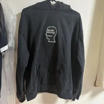 BRAIN DEAD 블랙 후드티