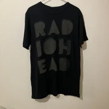 RADIOHEAD 티셔츠 L 사이즈 블랙 2016 USA 제조