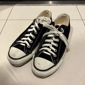 CONVERSE 블랙 스웨이드 로우컷 스니커즈 japan