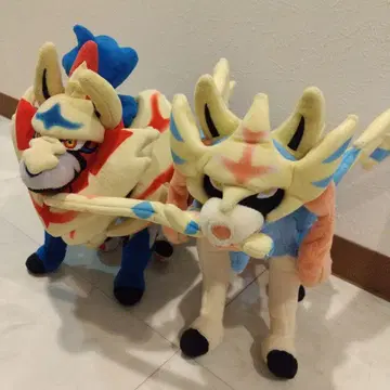 포켓몬 센터 한정판 자마젠타 자시안 봉제 인형 세트