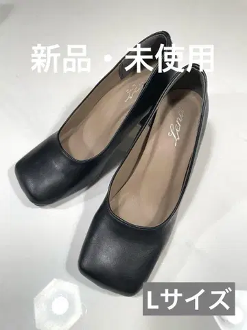 [ 새상품 미사용 ] 하이힐 블랙 스퀘어토 펌프스