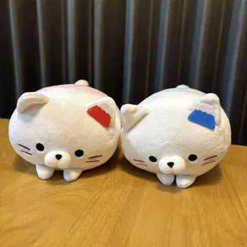 코로코로냥코 후지냥과 베니후지냥 봉제 인형