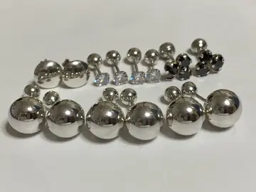 실버 볼 귀걸이 7세트 sterling silver 925