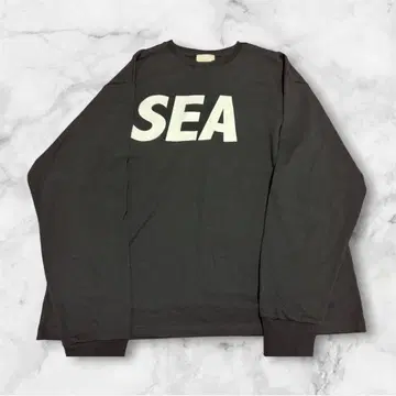 윈드앤씨 SEA LONG SLEEVE TEE BLACK / XL