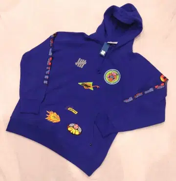 미사용 새상품 UNDEFEATED X-LARGE 후드티 파랑