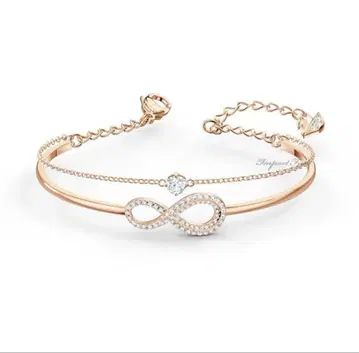 [ Swarovski ] Infinity 뱅글 로즈 골드