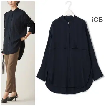 새상품급 2023 iCB 워셔블 실키 새틴 셔츠 블라우스 2