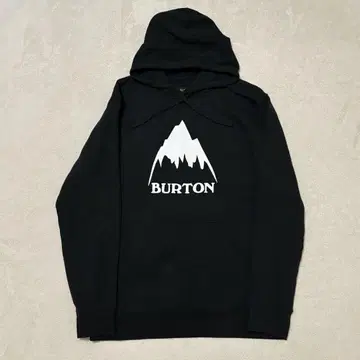 버튼 BURTON 풀오버 후드티 블랙 M 사이즈