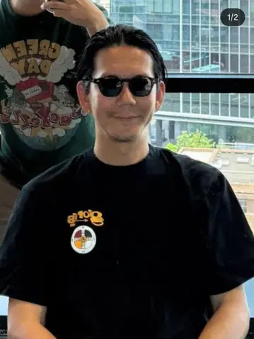 고로즈 메디슨 휠 티셔츠 블랙 L 새상품 고로즈