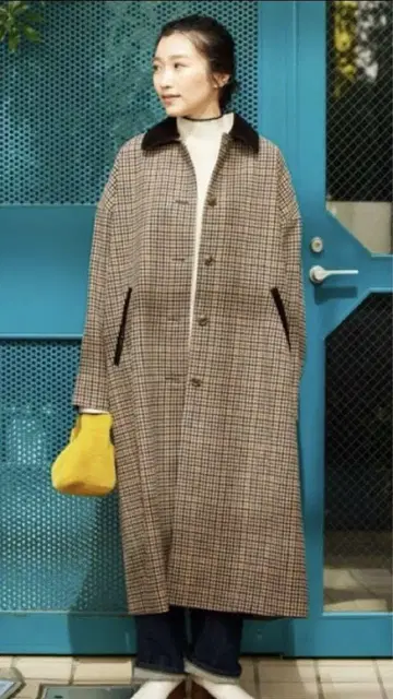 FREAK'S STORE 롱 코트 체크
