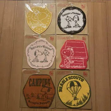 PEANUTS SNOOPY 다이컷 타월 6점 set