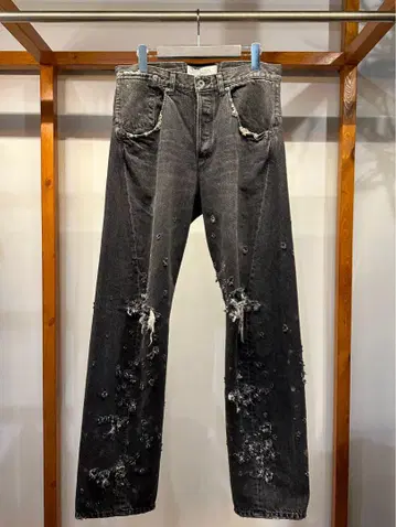 DAIRIKU AW24 슈퍼 데미지 데님 팬츠