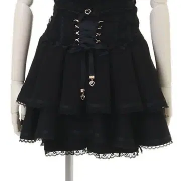 LIZLISA 코르셋 라이크 티어드 치마바지