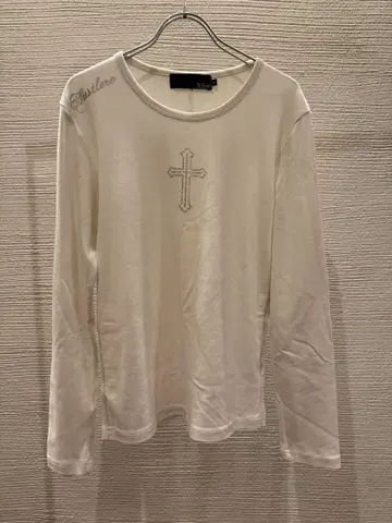 00s xfrm 롱 슬리브 티셔츠 크로스 y2k