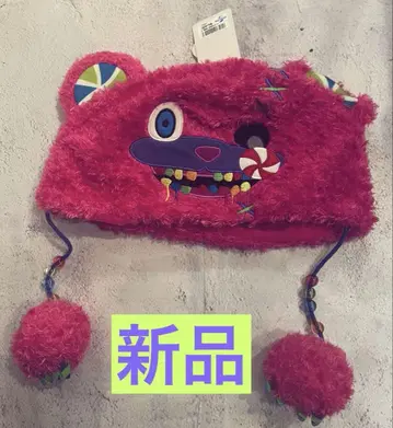 해미곰 캔디 팬캡 머리띠 핑크 해미곰 캔디