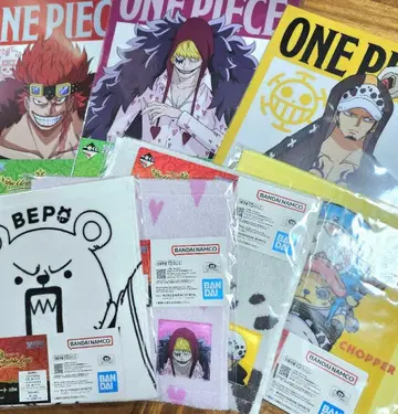 제일복권 ONE PIECE 클리어 파일 핸드 타월 7종 세트