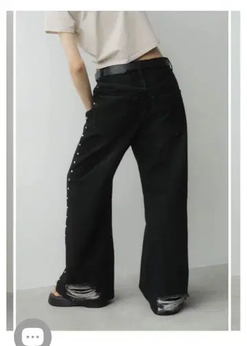 side line studs denim(unisex)/2color