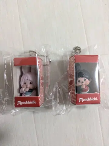 몽치치 앉은 패키지 피규어 키체인