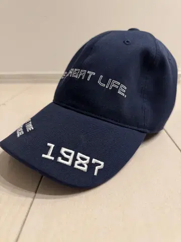 ADABAT 네이비 캡 1987년 자수