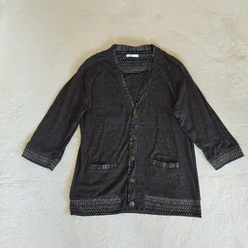 Glenmisti 다크 그레이 가디건 XL
