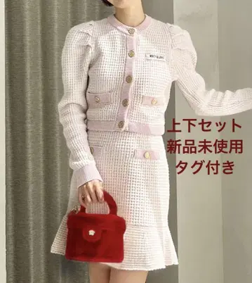 [ LILY BROWN x MARY QUANT ] 트위드 니트 셋업