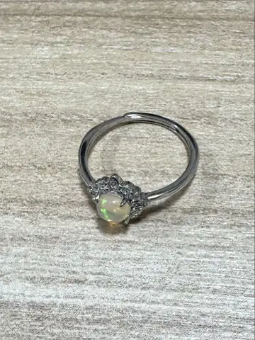 실버 오팔 반지