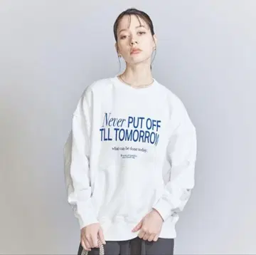 <+81BRANCA> 로고 맨투맨 풀오버