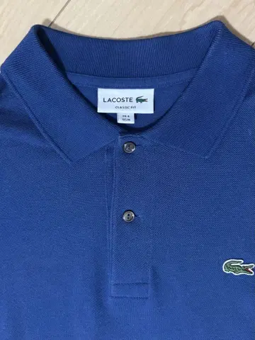 LACOSTE 네이비 피케 셔츠 M
