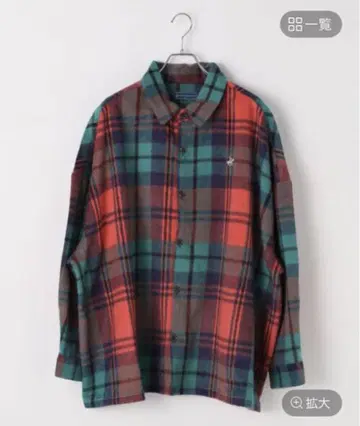 완판템 LEPSIM POLO 샤기 체크 셔츠