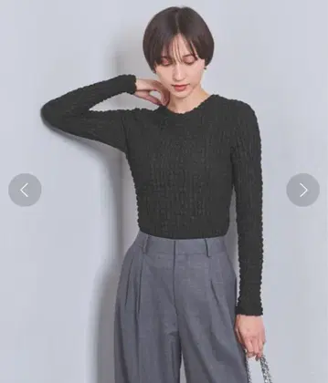 유나이티드 애로우즈 셔링 롱 슬리브 티셔츠