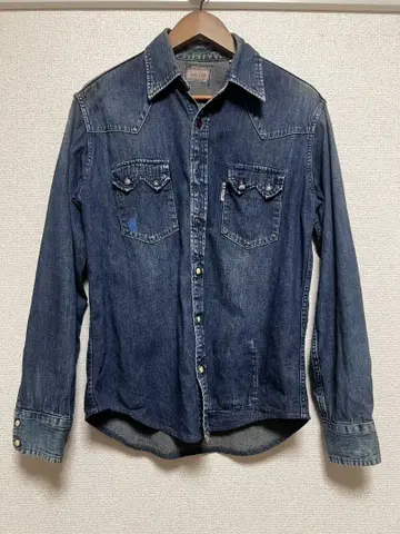 BlueBlue 블루 블루 데님 웨스턴 셔츠 긴팔
