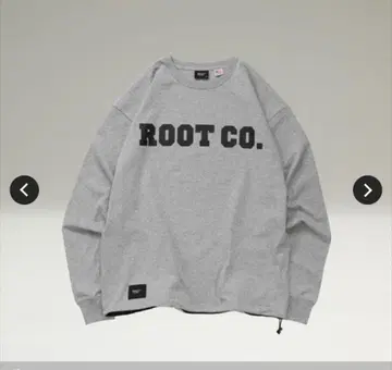 ROOT CO. 그레이 긴팔 티셔츠