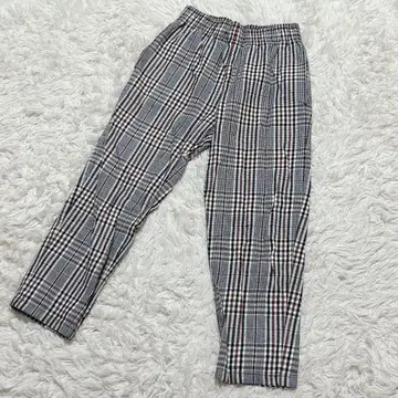 [ c6261 ] GU 이지 팬츠 체크 무늬 허리밴딩