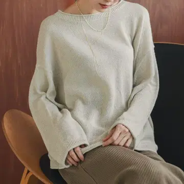 GLOBAL WORK 페이퍼얀 돌먼 풀오버 내추럴 M
