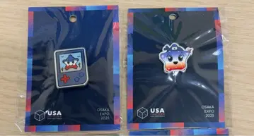 OSAKA EXPO 2025 USA 핀 배지 세트