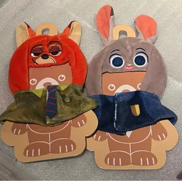 유니베어시티 봉제 인형 코스튬 판초 주토피아 닉 주디