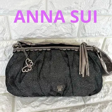 [ 안나수이 ] ANNASUI 숄더백 참 포함 라메 메쉬 y2k