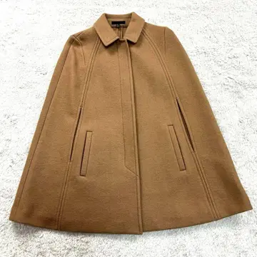 iCB Fitmore 울라이크 케이프 코트 판초 카멜 완판템