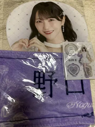=LOVE 노구치 이오리 타월 부채 아크릴 스탠드
