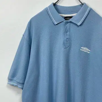 90s UMBRO 엄브로 피케 셔츠 라이트 블루