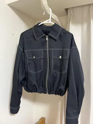 ZARA 네이비 크롭 자켓 블루종 S
