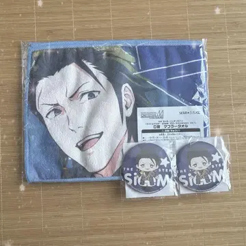 SideM 세가 럭키 쿠지 쿠로노 겐부 머플러 타월 캔뱃지