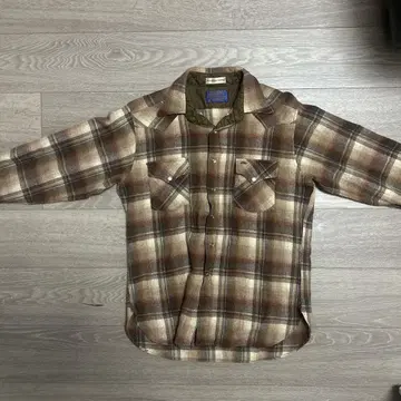 Pendleton 울 체크 셔츠 made in usa 70s